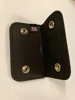 4.5 Biker Credit Card/Cash Wallet USA Made by Raven Hollow bikerccwallet