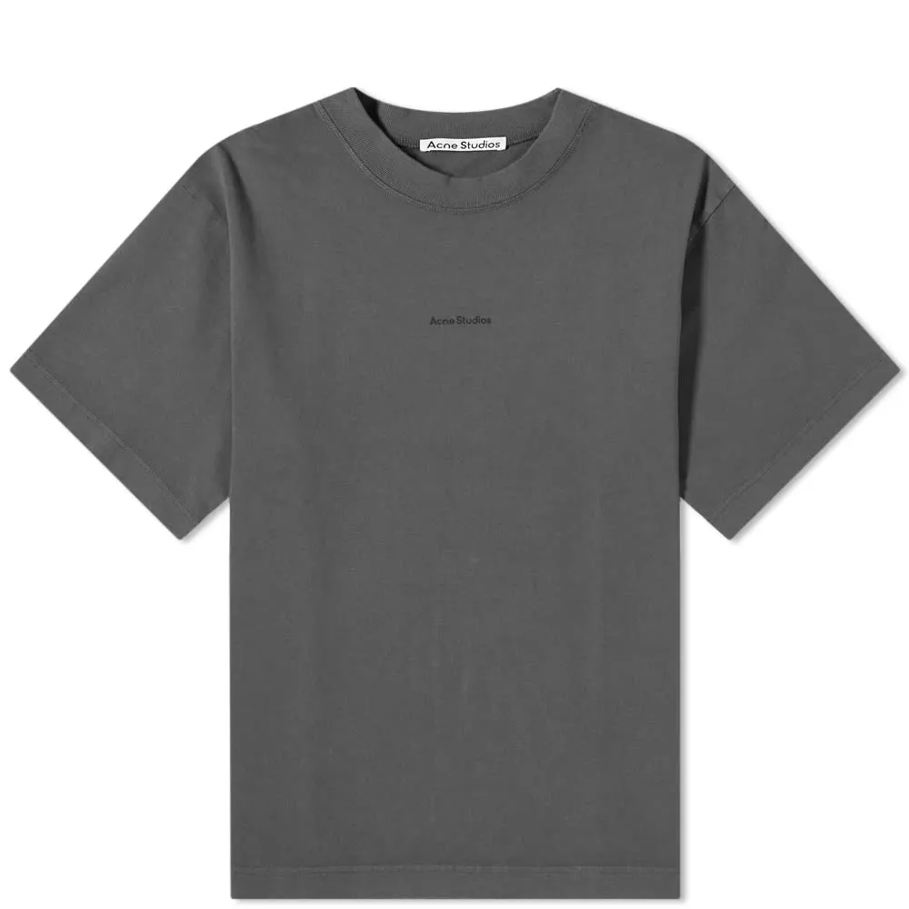 Acne Studios Extorr Stamp Logo T-ShirtSlate Grey