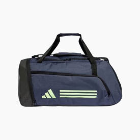 Adidas Essential 3 Stripes Training Duffle Bag -Shadow Navy/Green Spark