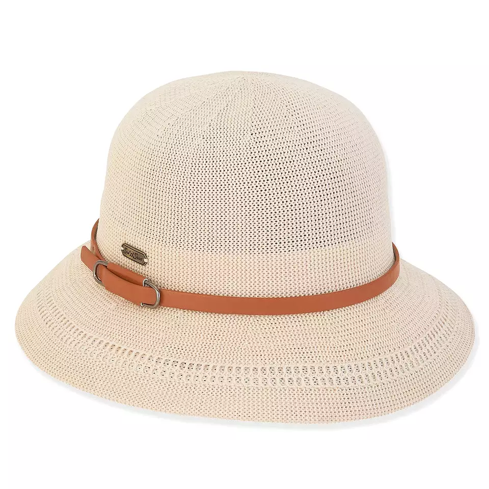 Arya Poly Braid Bucket Hat in Ivory