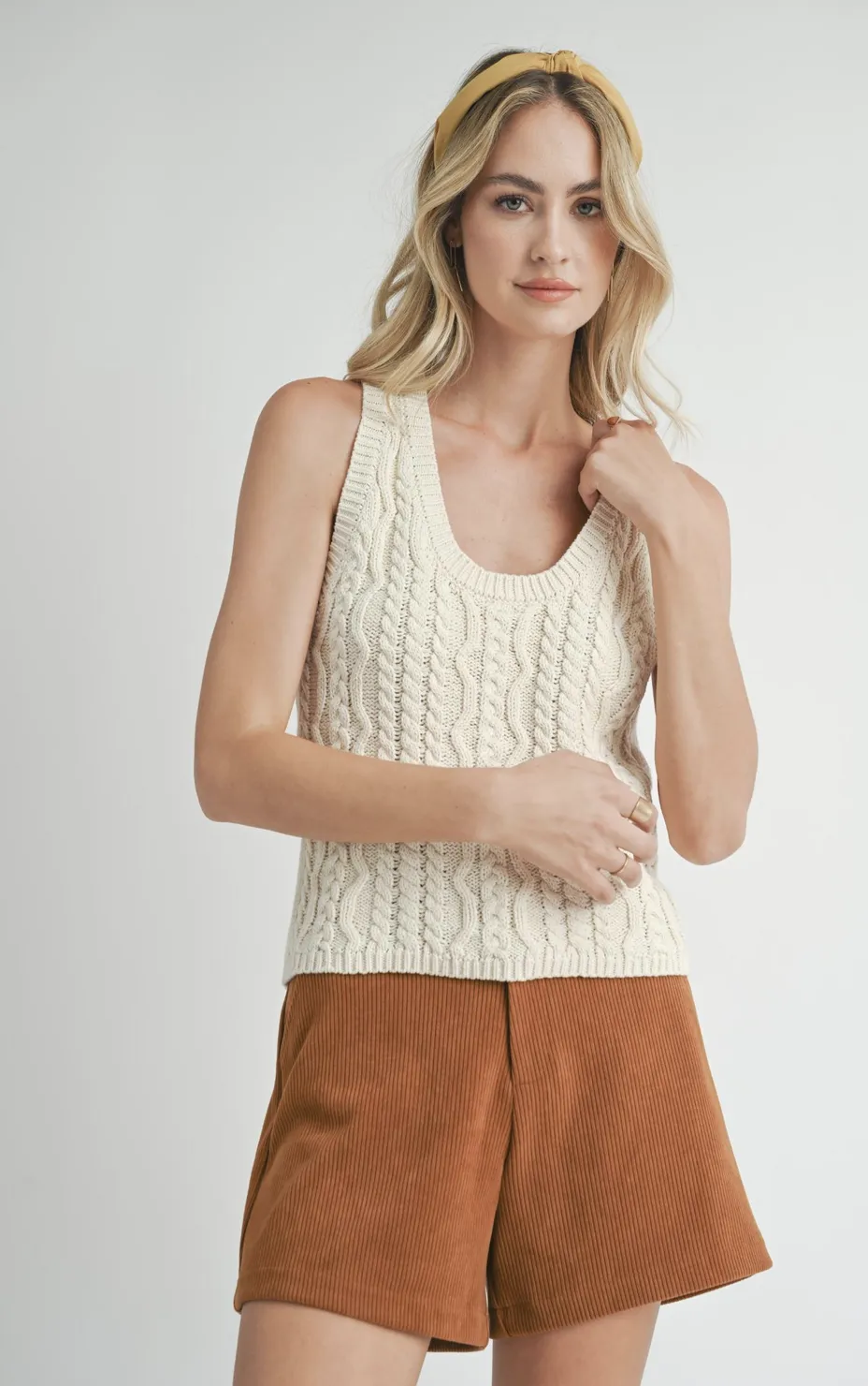 ASTRA CABLE SWEATER TANK