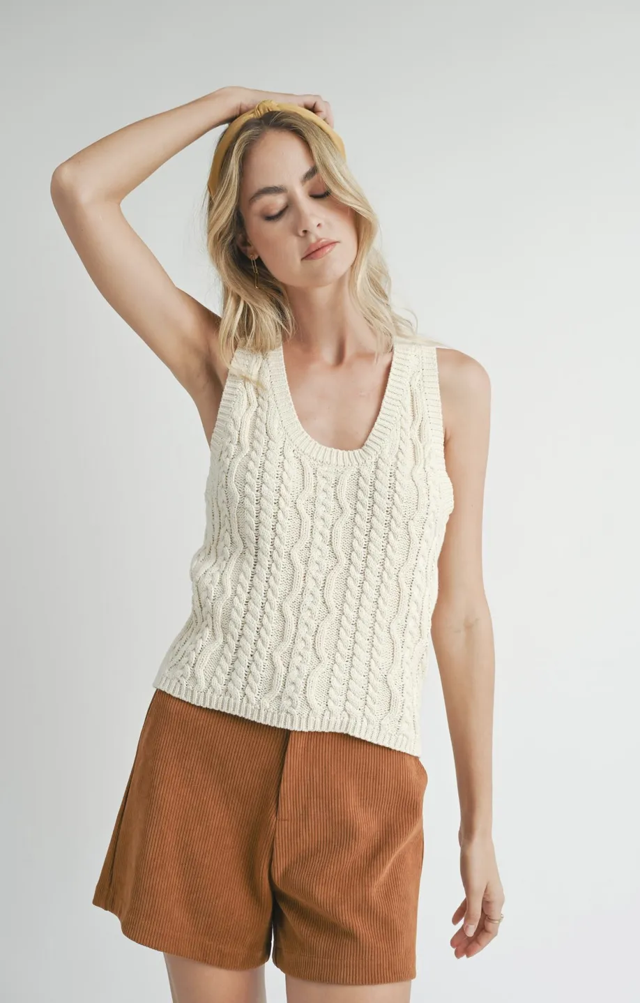 ASTRA CABLE SWEATER TANK