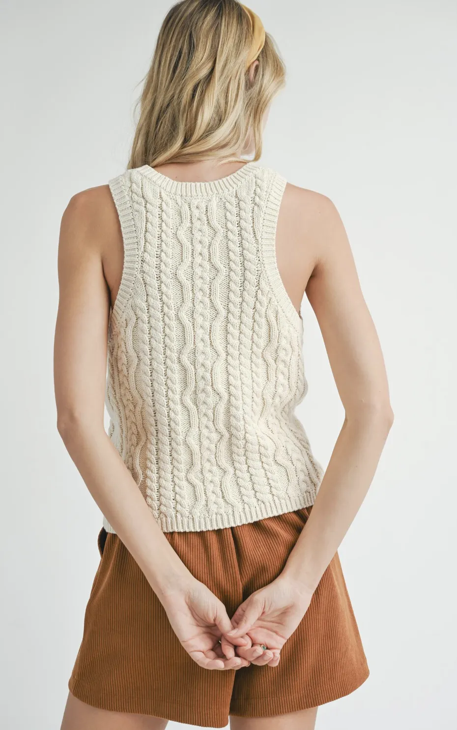 ASTRA CABLE SWEATER TANK