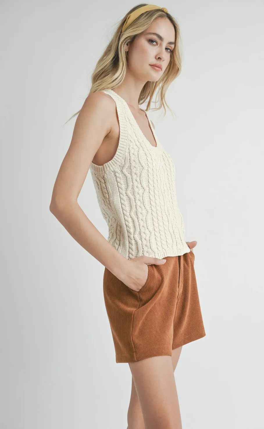 ASTRA CABLE SWEATER TANK