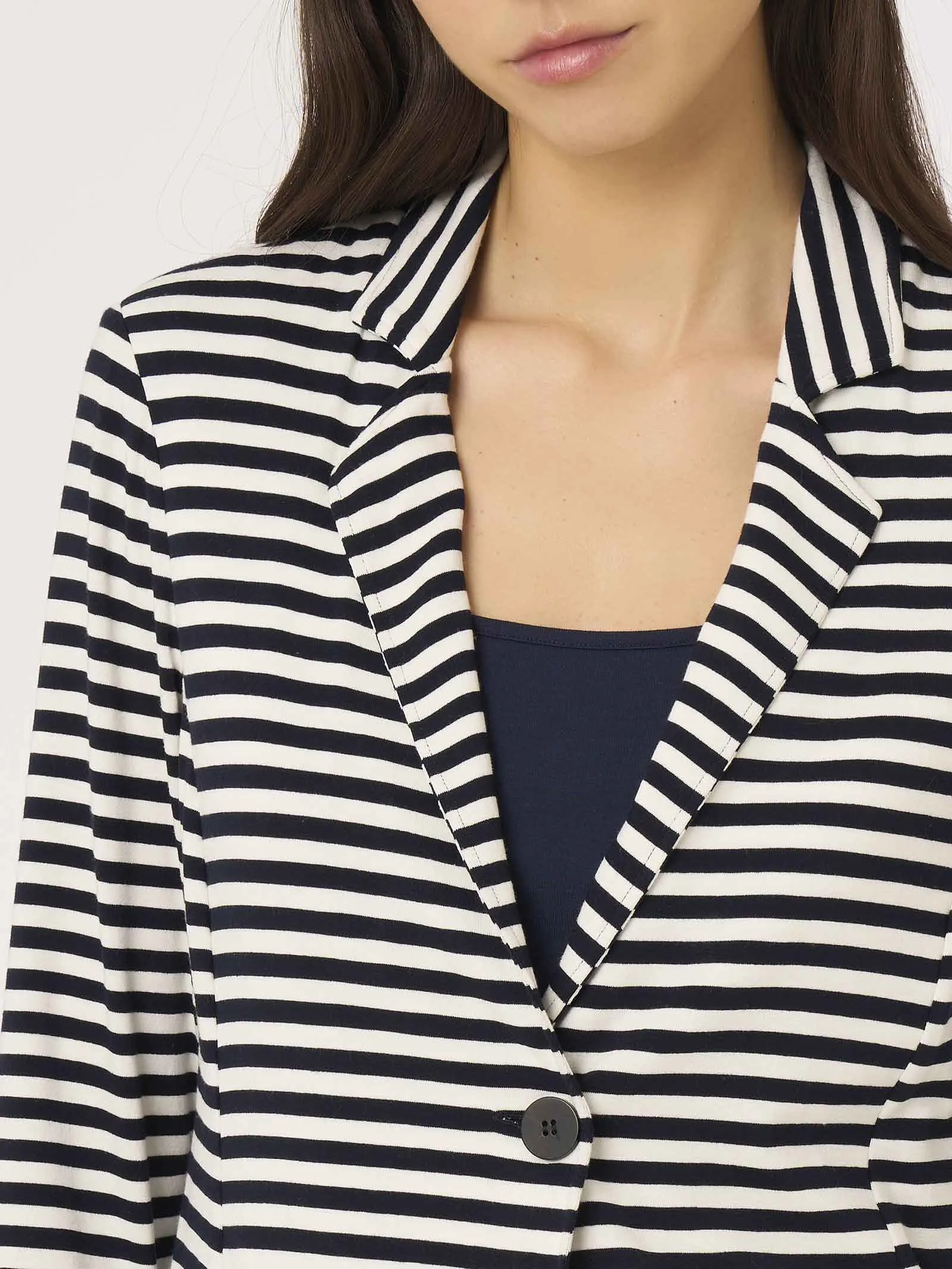 Blazer in Viscosa Summer - Fant.Bleu