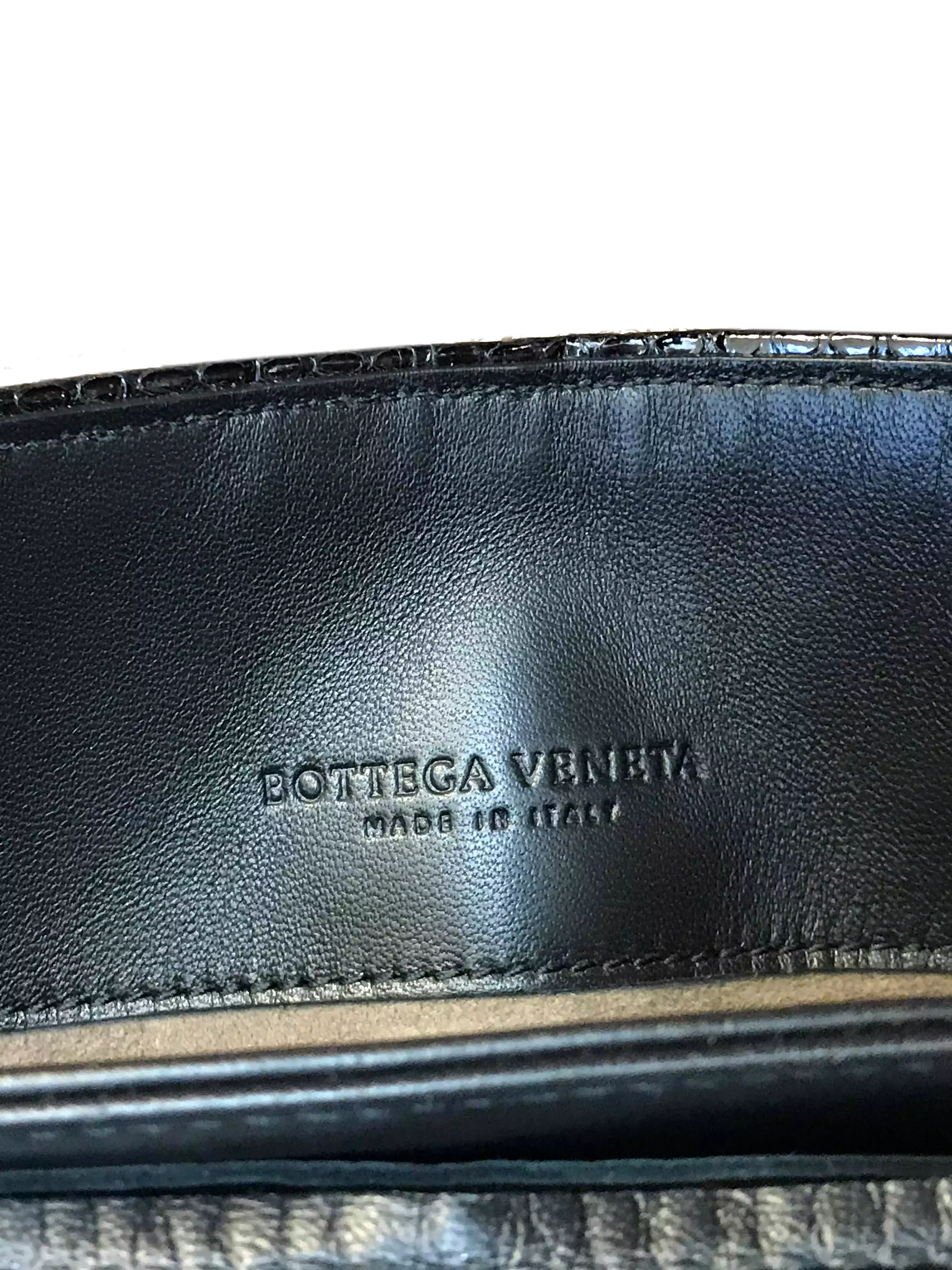 Bottega Veneta Olimpia Small Snakeskin Intrecciato Shoulder Bag