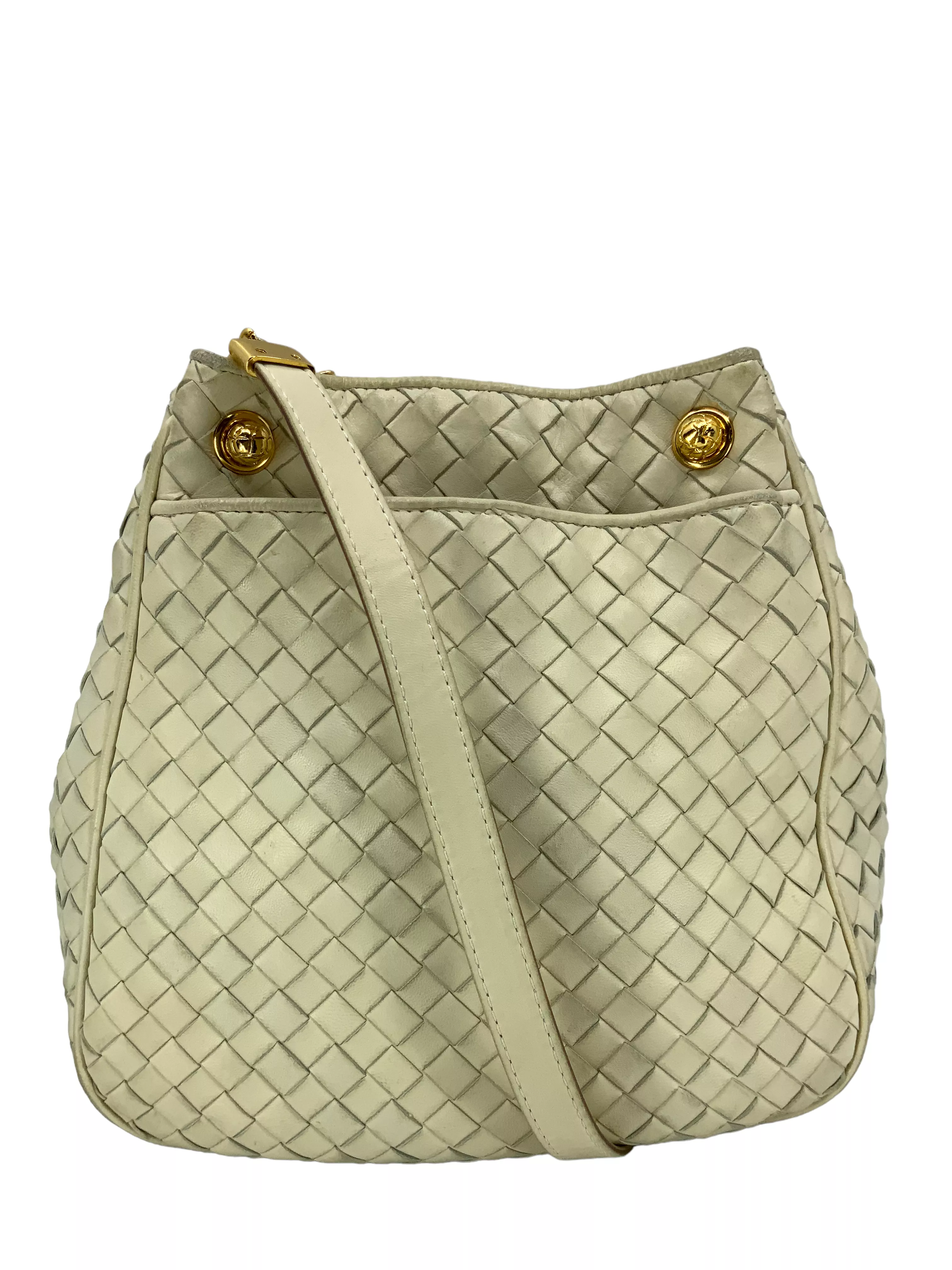 Bottega Veneta Vintage Woven Leather Shoulder Bag