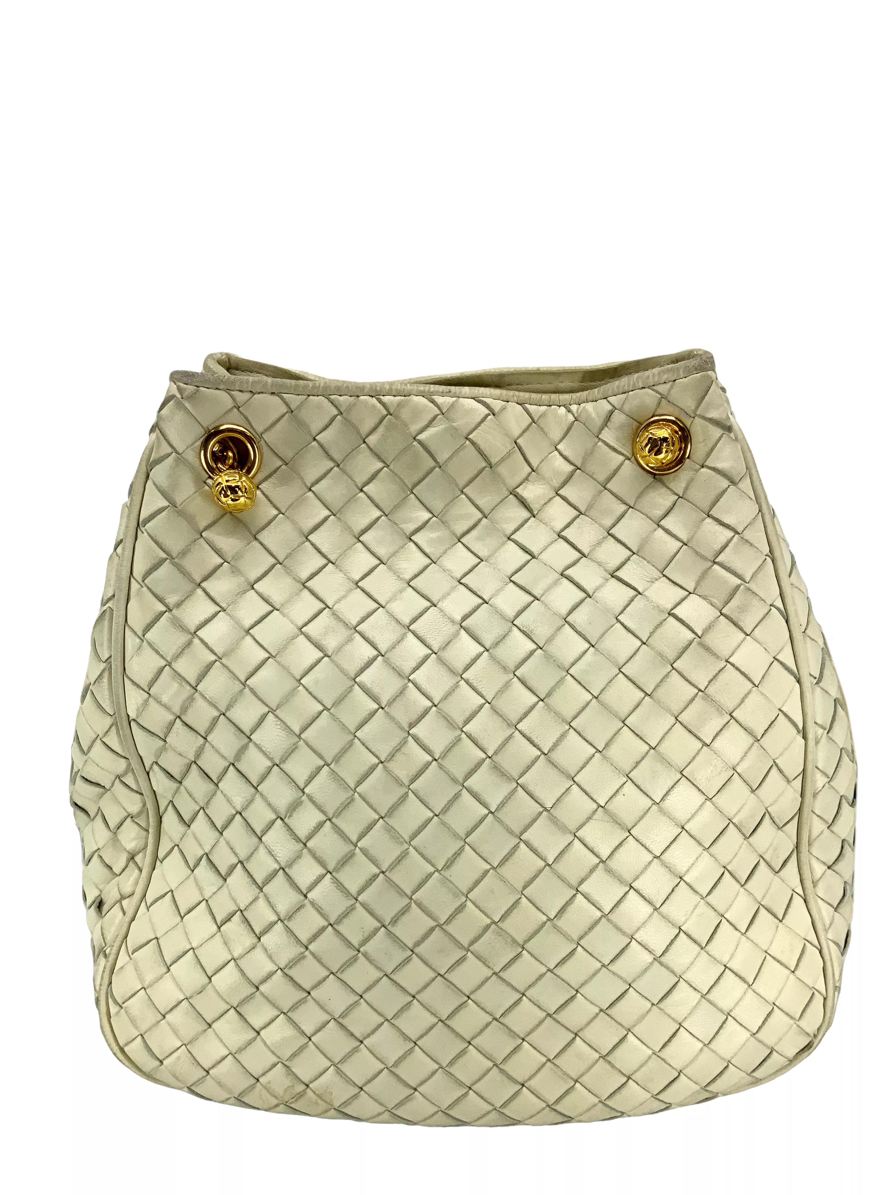 Bottega Veneta Vintage Woven Leather Shoulder Bag