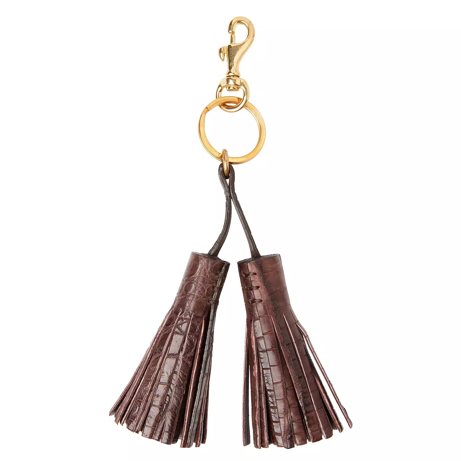 Caiman Tassel Keychain :: Chocolate