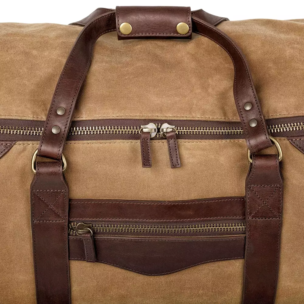 Campaign Waxed Canvas Large Roller Duffle Bag