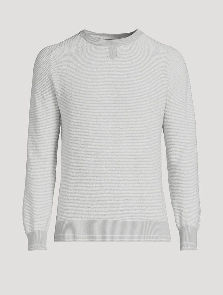 CANALI Jacquard Cotton-Blend Sweater