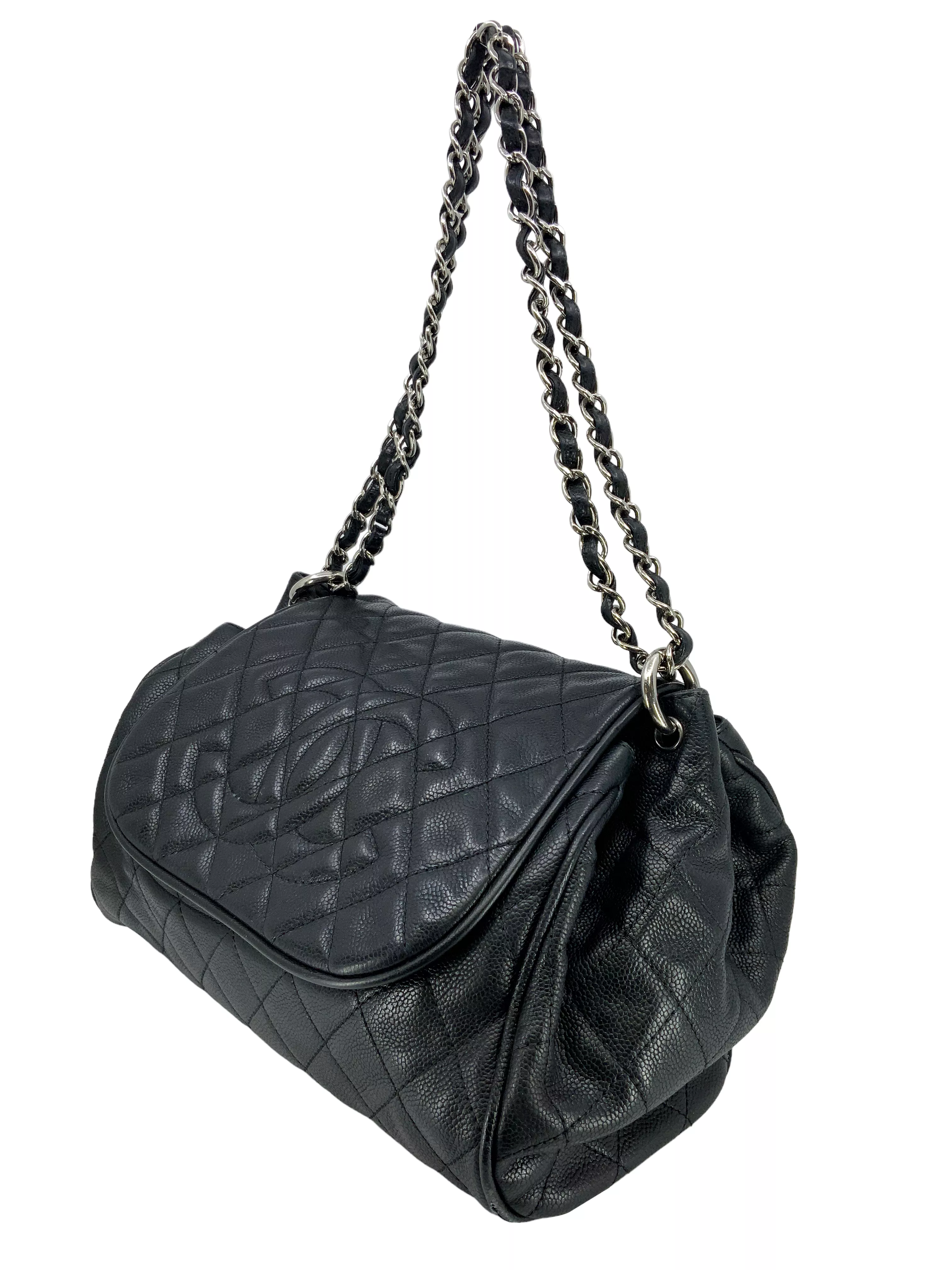 CHANEL 09C Classic Flap Timeless Accordion Shoulder Bag