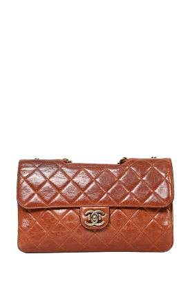 Chanel 2013-14 Brown Quilted Lambskin Perfect Edge II Flap Bag