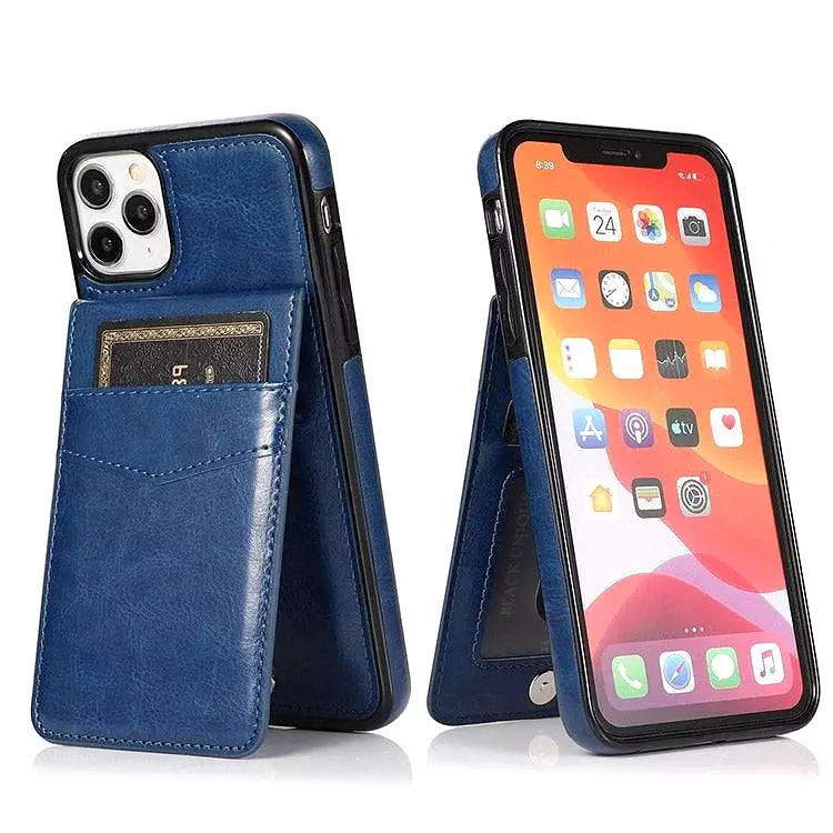 Classic 6 Card Slots Wallet Phone Case For iPhone