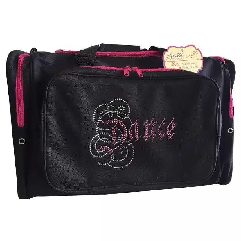 Dance Rhinestone Square Duffle Bag Style 1449