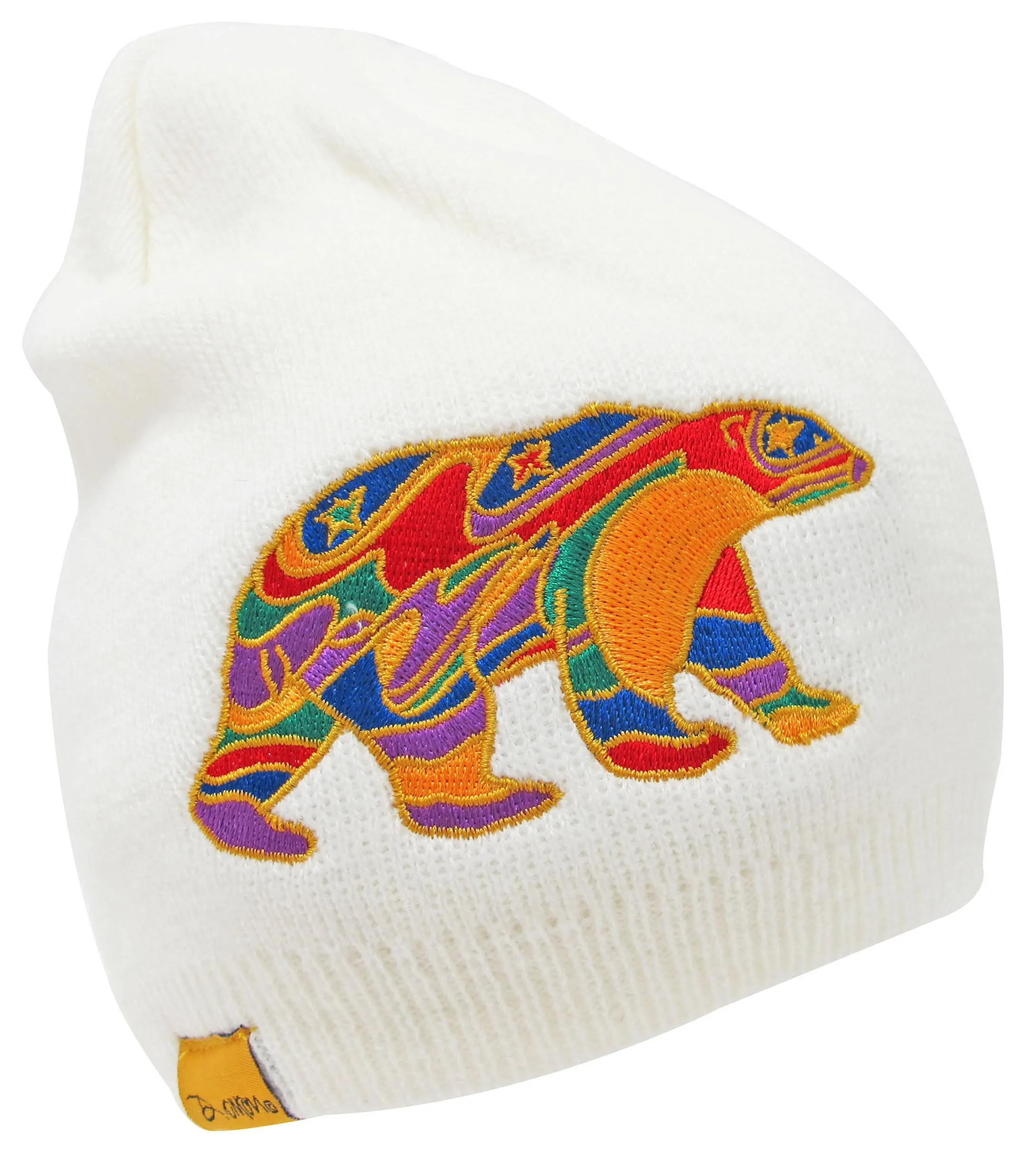 Dawn Oman Alpha Bear Embroidered Knitted Hat