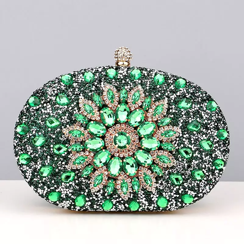 Diamond Women Luxury Clutch Evening Bag Wedding Crystal Ladies Cell Phone Pocket Purse