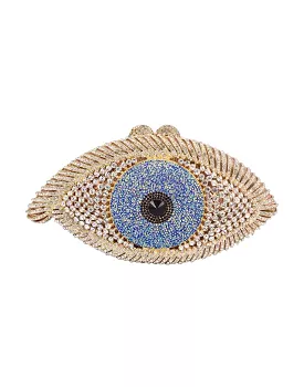 Evil Eye Crystal Evening Clutch