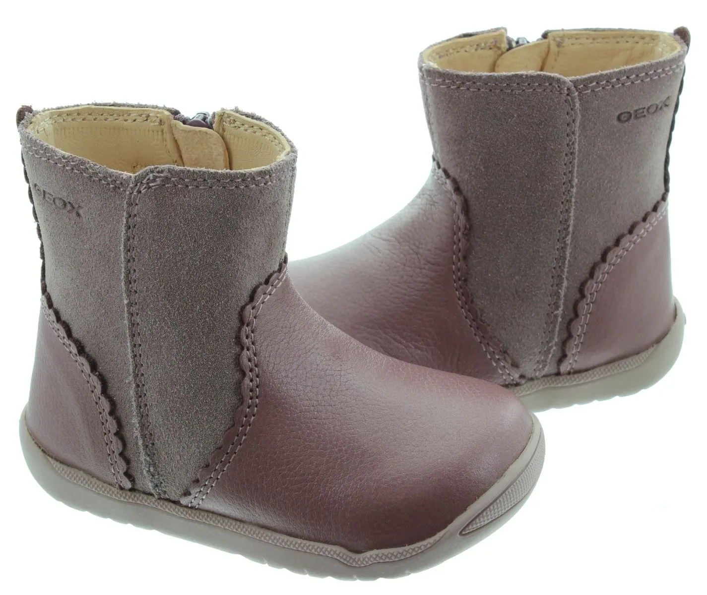 GEOX Toddlers Macchia Boots In Rose