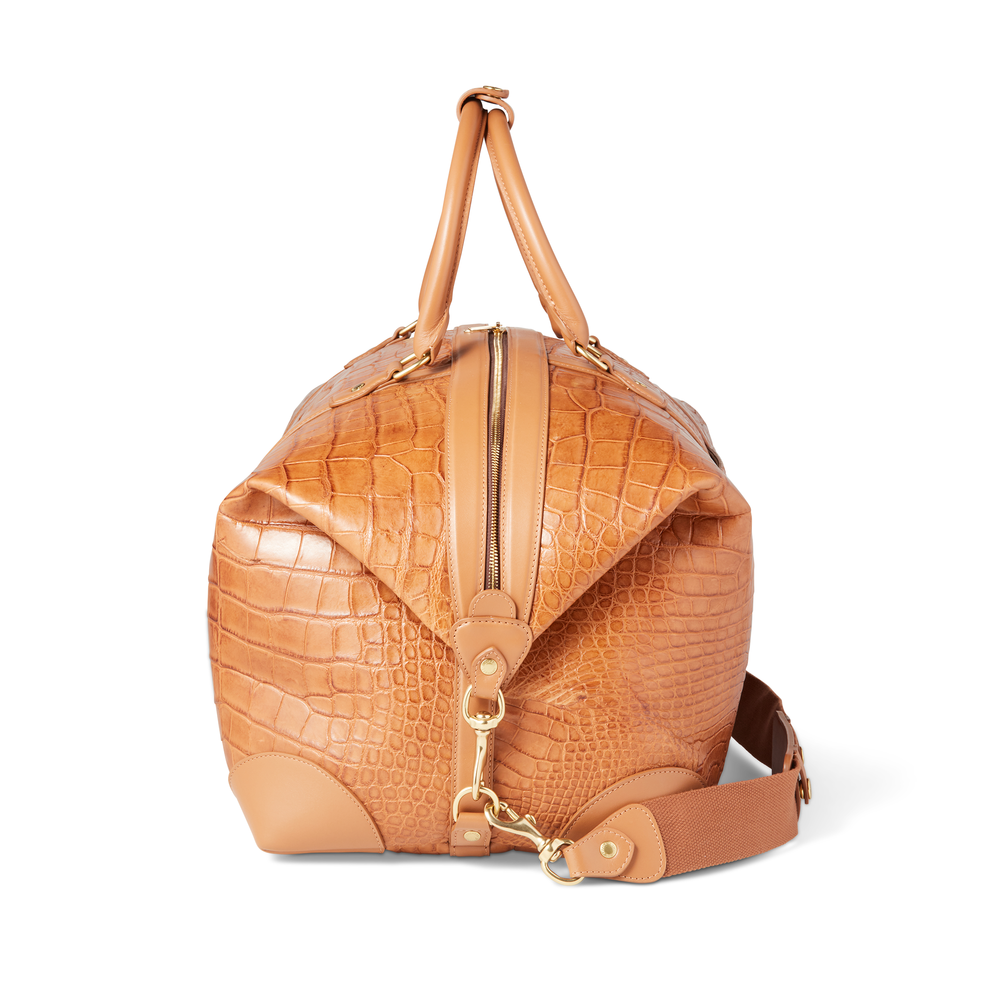 Giant Gator Duffle - Large :: Cognac/Kanga Tobac