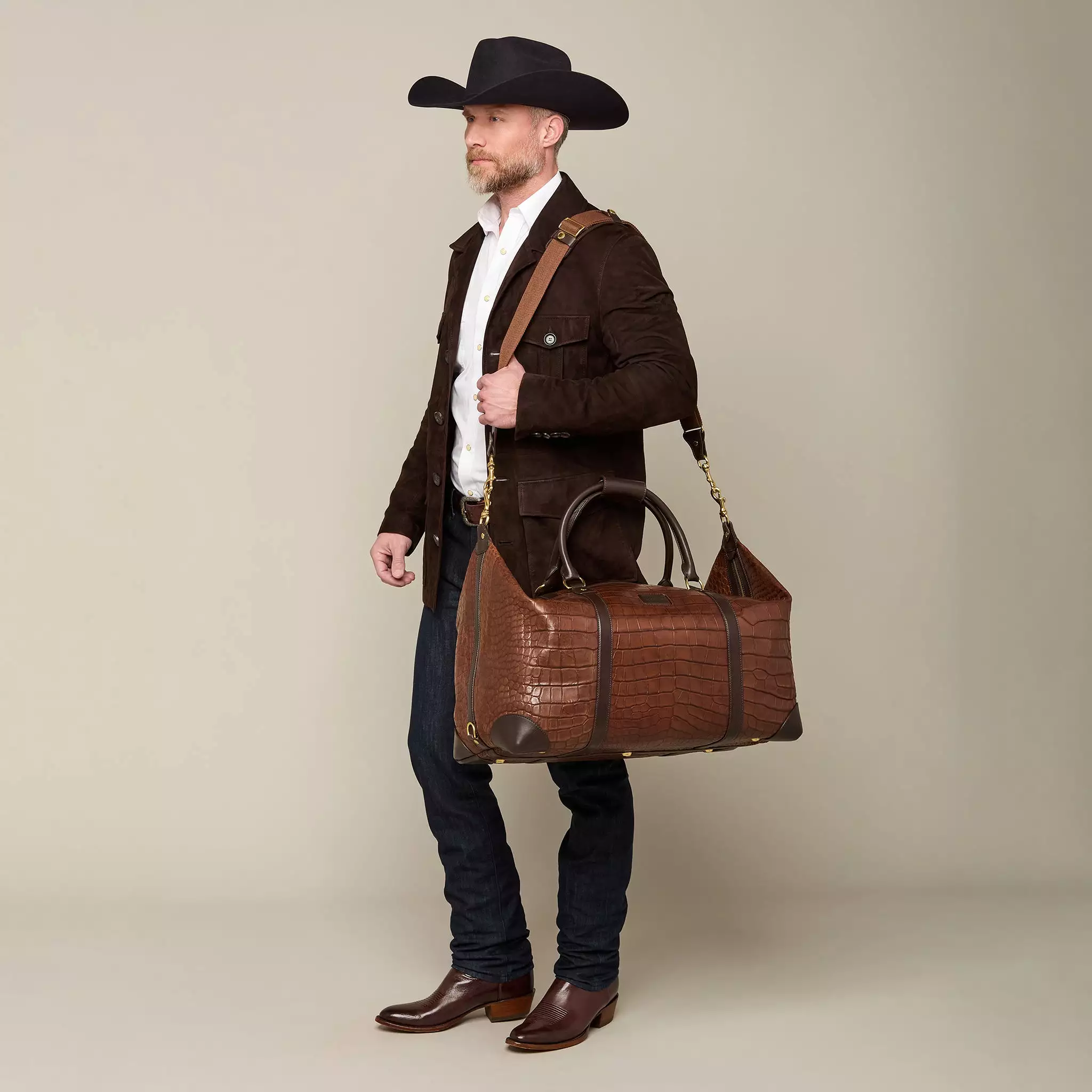 Giant Gator Duffle – Large :: Chocolate