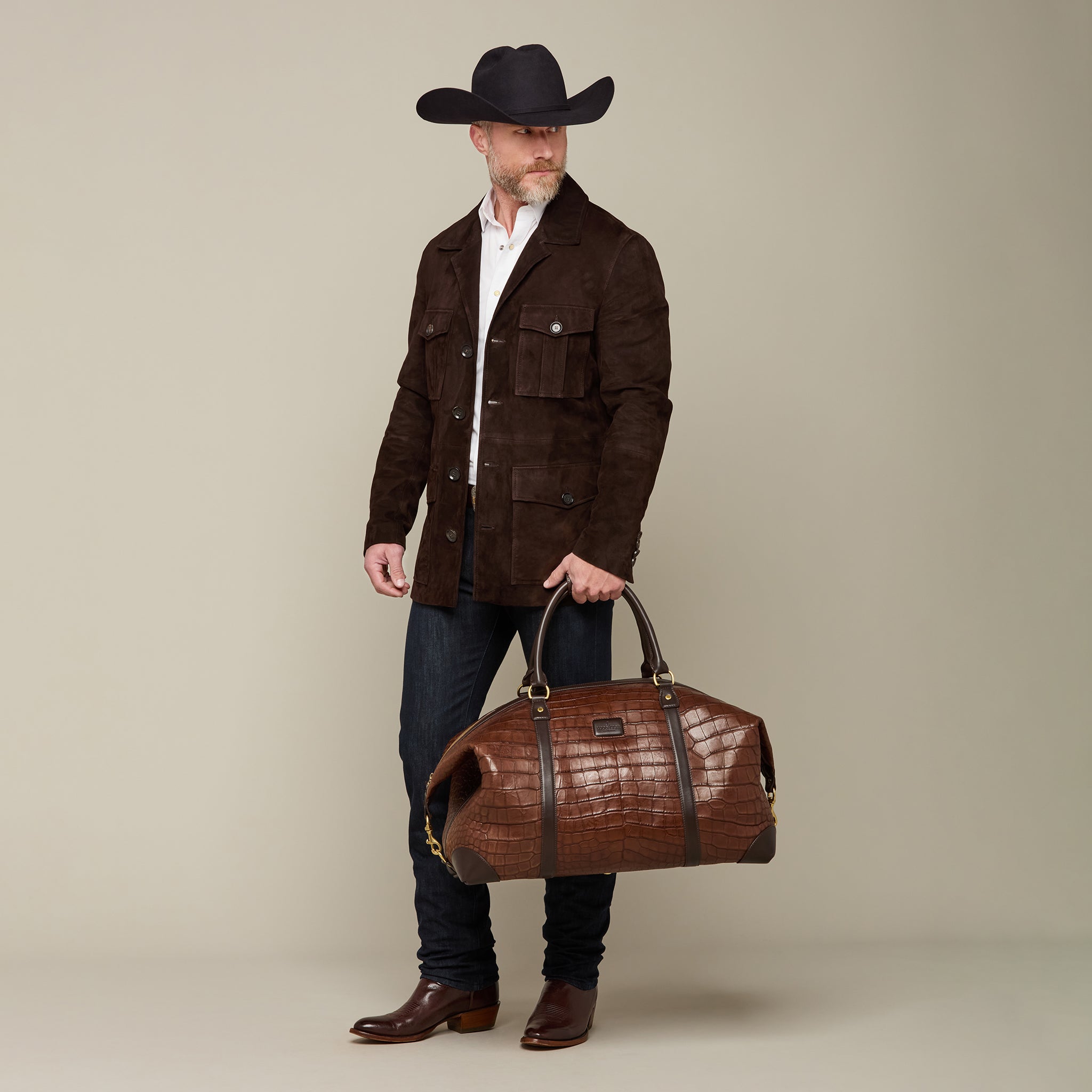 Giant Gator Duffle – Large :: Chocolate