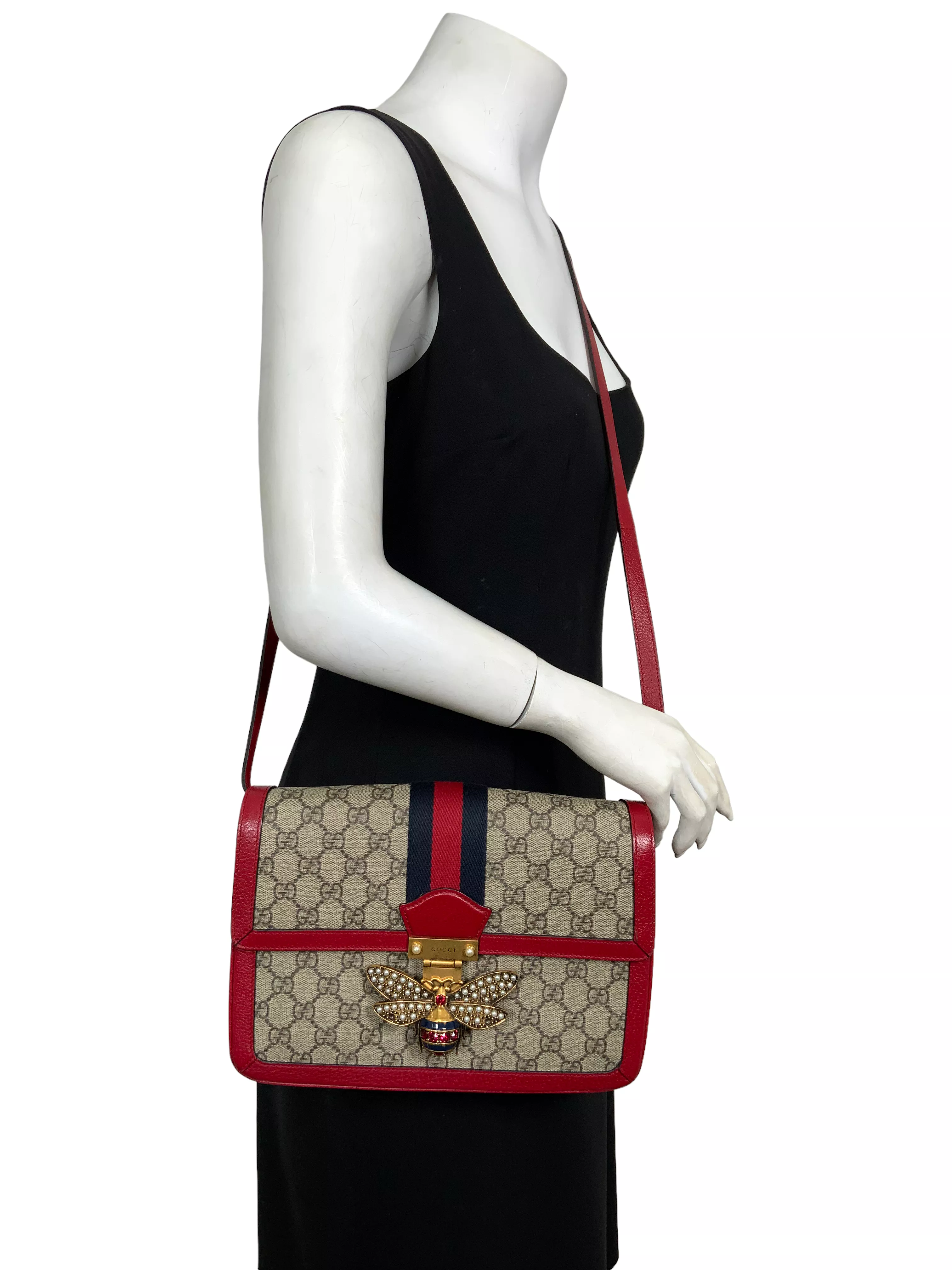 GUCCI GG Supreme Canvas Queen Margaret Shoulder Bag