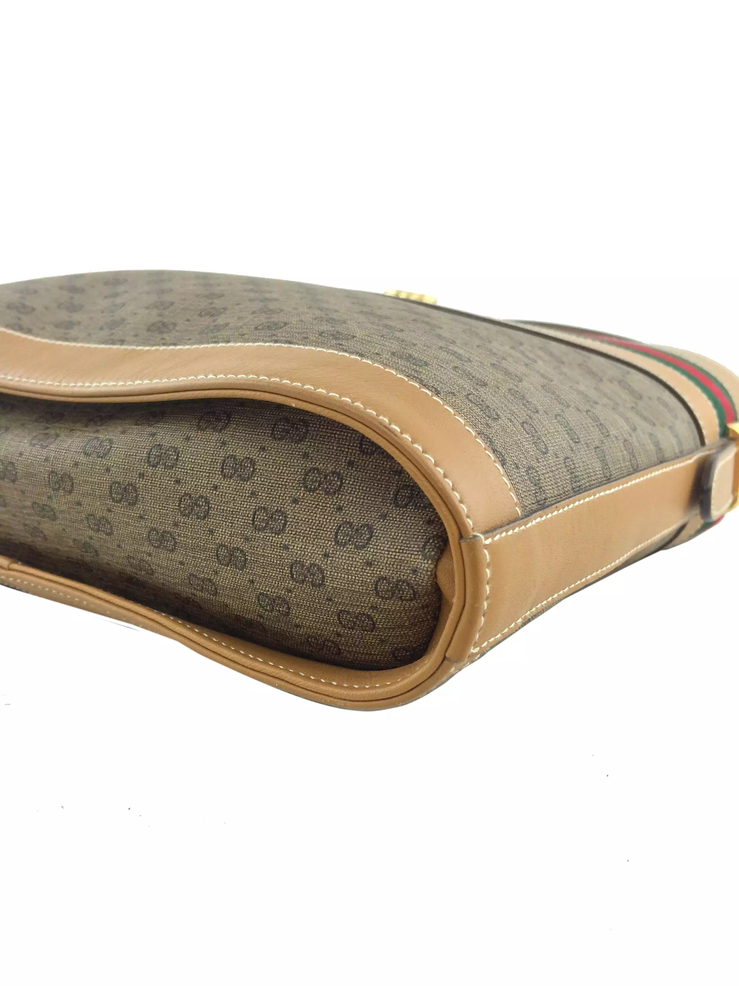 Gucci Vintage GG Monogram Web Shoulder Bag