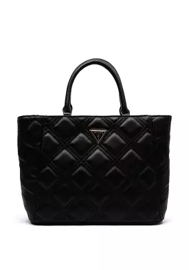 GUESS Deesa Quilted Shoulder Bag Black