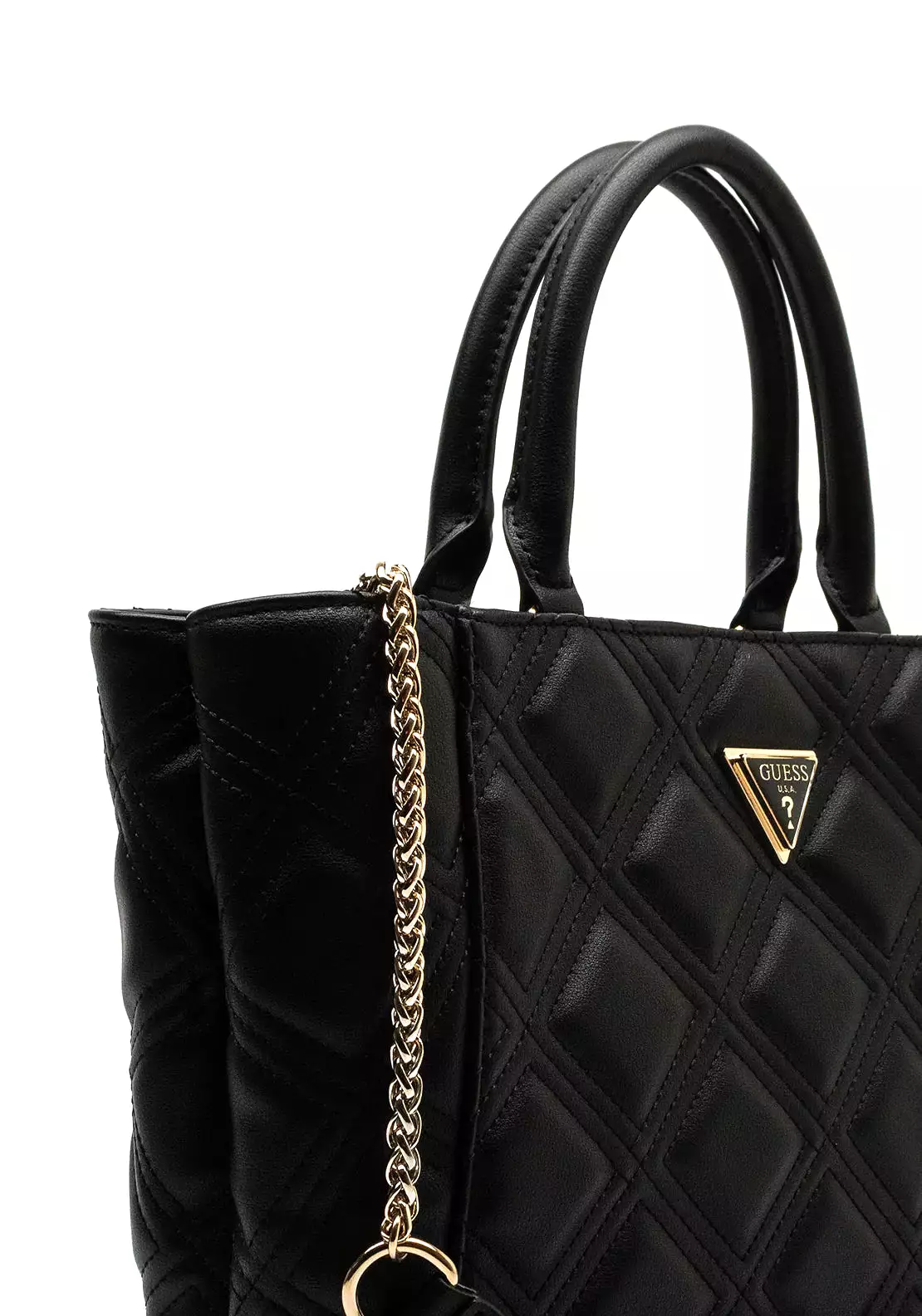 GUESS Deesa Quilted Shoulder Bag Black