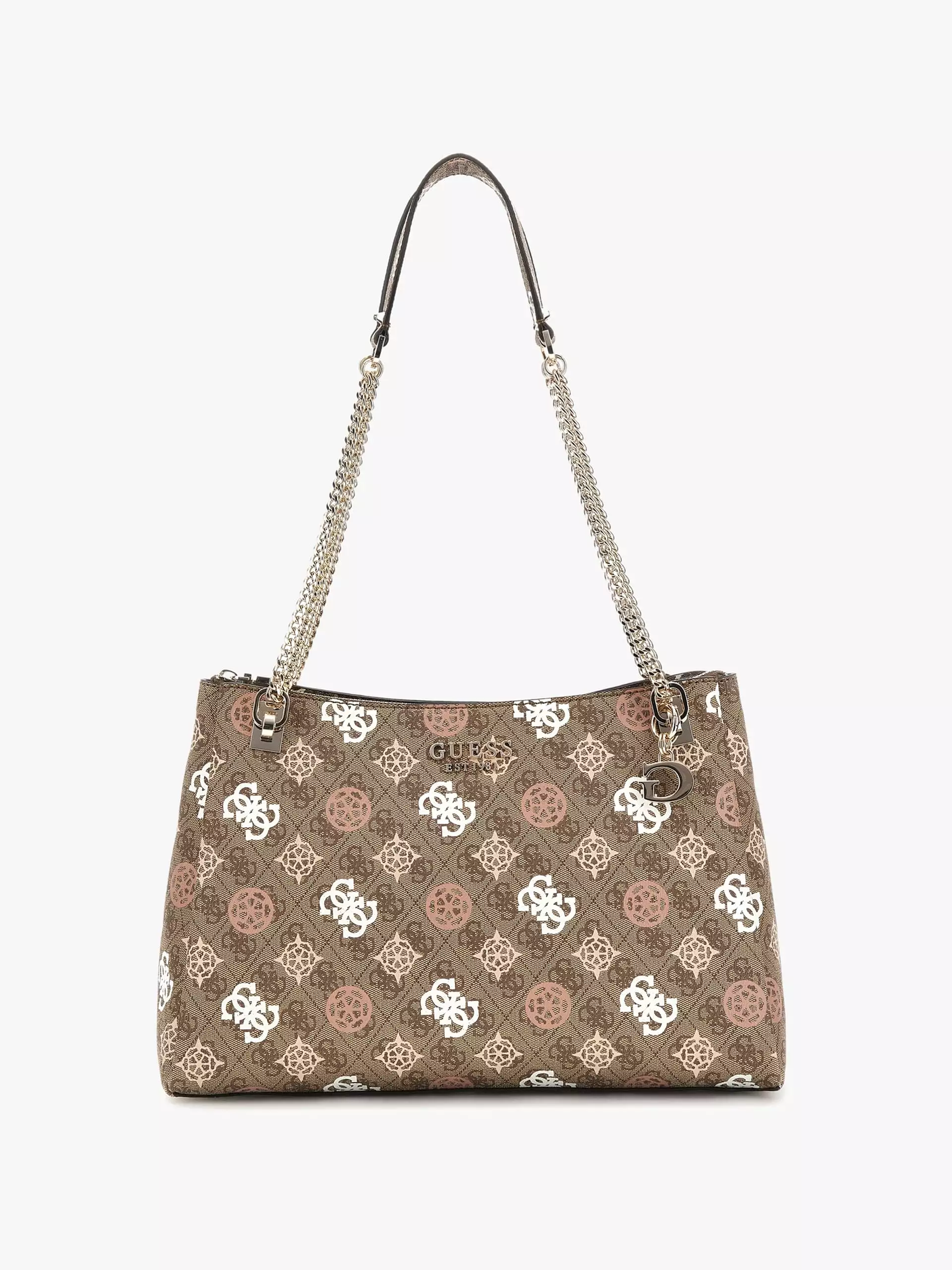 GUESS ELIETTE 4G PEONY LOGO HANDBAG