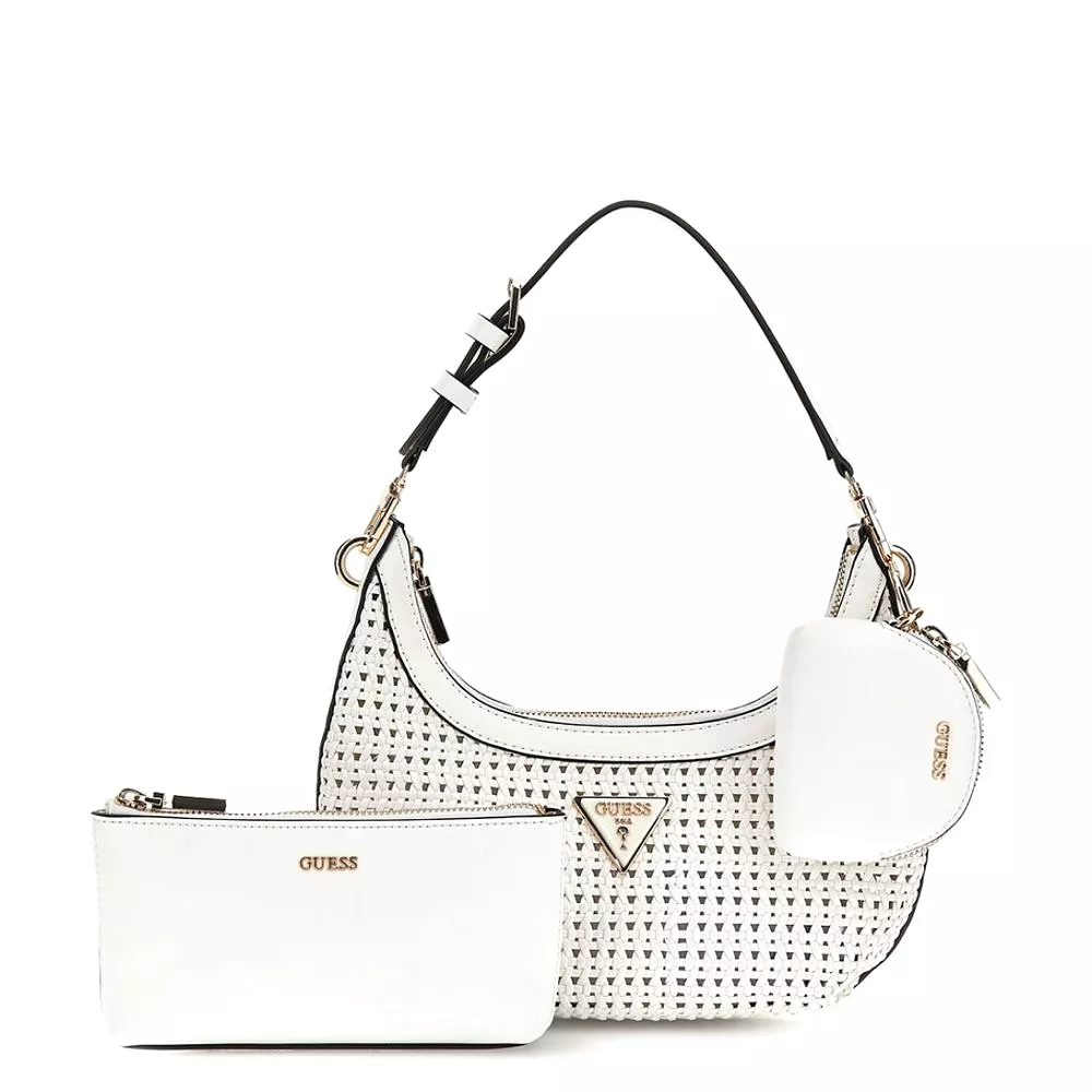 GUESS EMELDA WOVEN CROSSBODY BAG + COLOURS