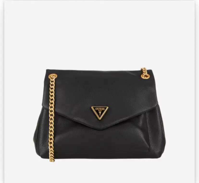 GUESS Laryn Flap Shoulder Bag Black