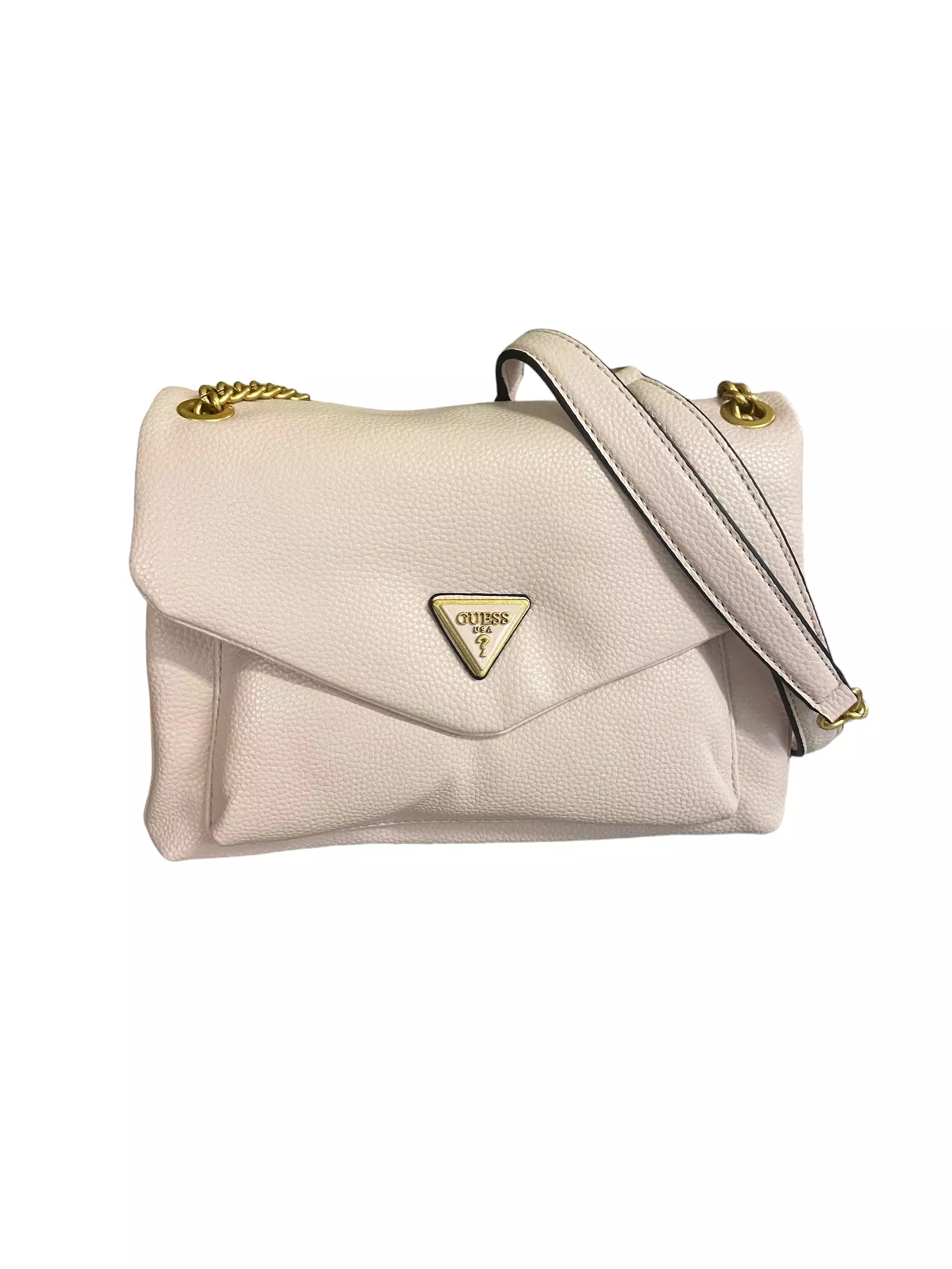 GUESS Laryn Flap Shoulder Bag Light Rose