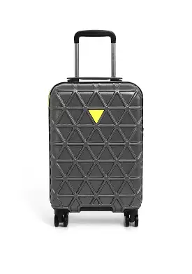 GUESS Le Disko Travel 18 8 Wheel Spinner Travel Case Gunmetal