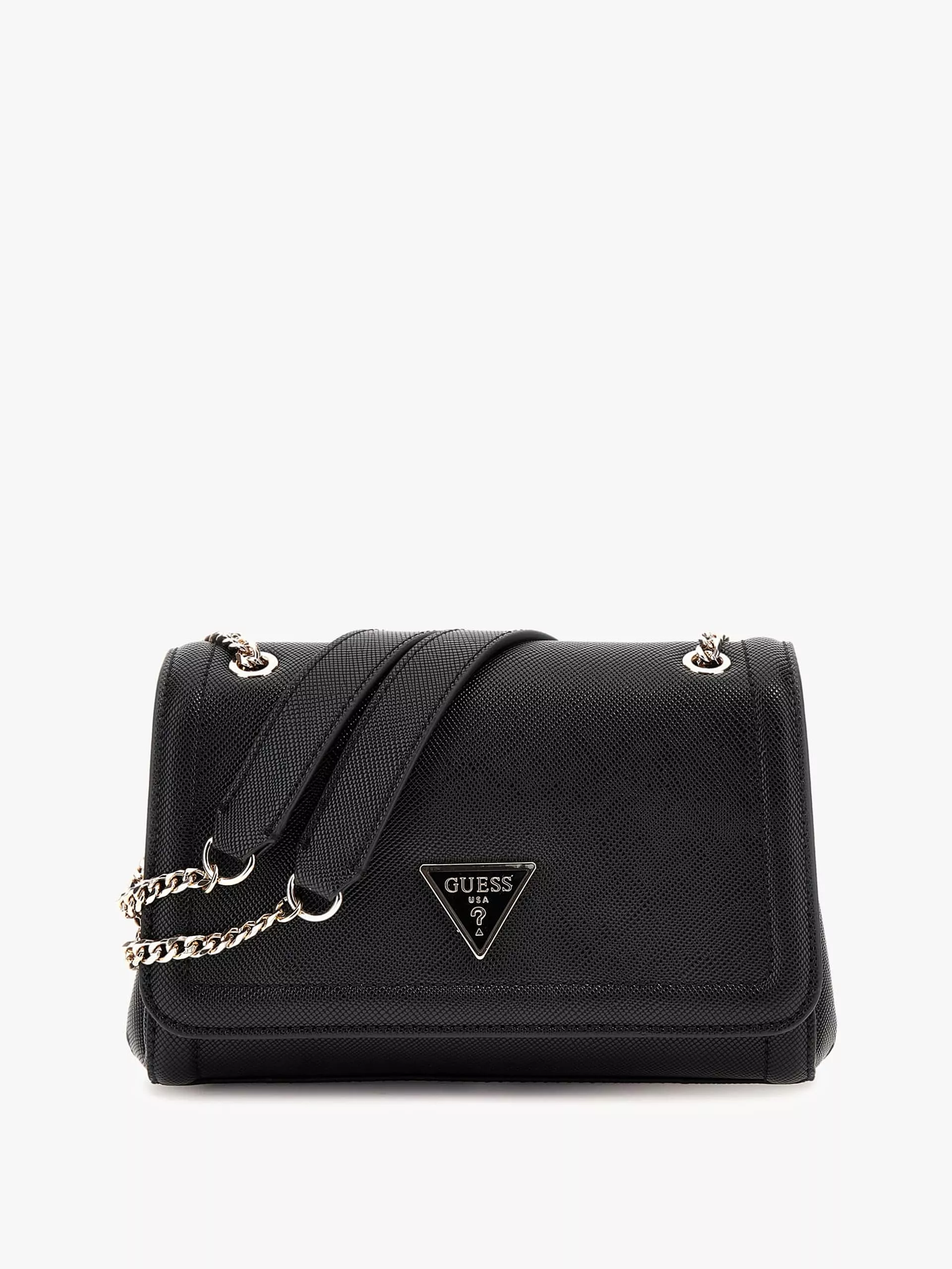 GUESS NOELLE SAFFIANO FLAP CROSSBODY