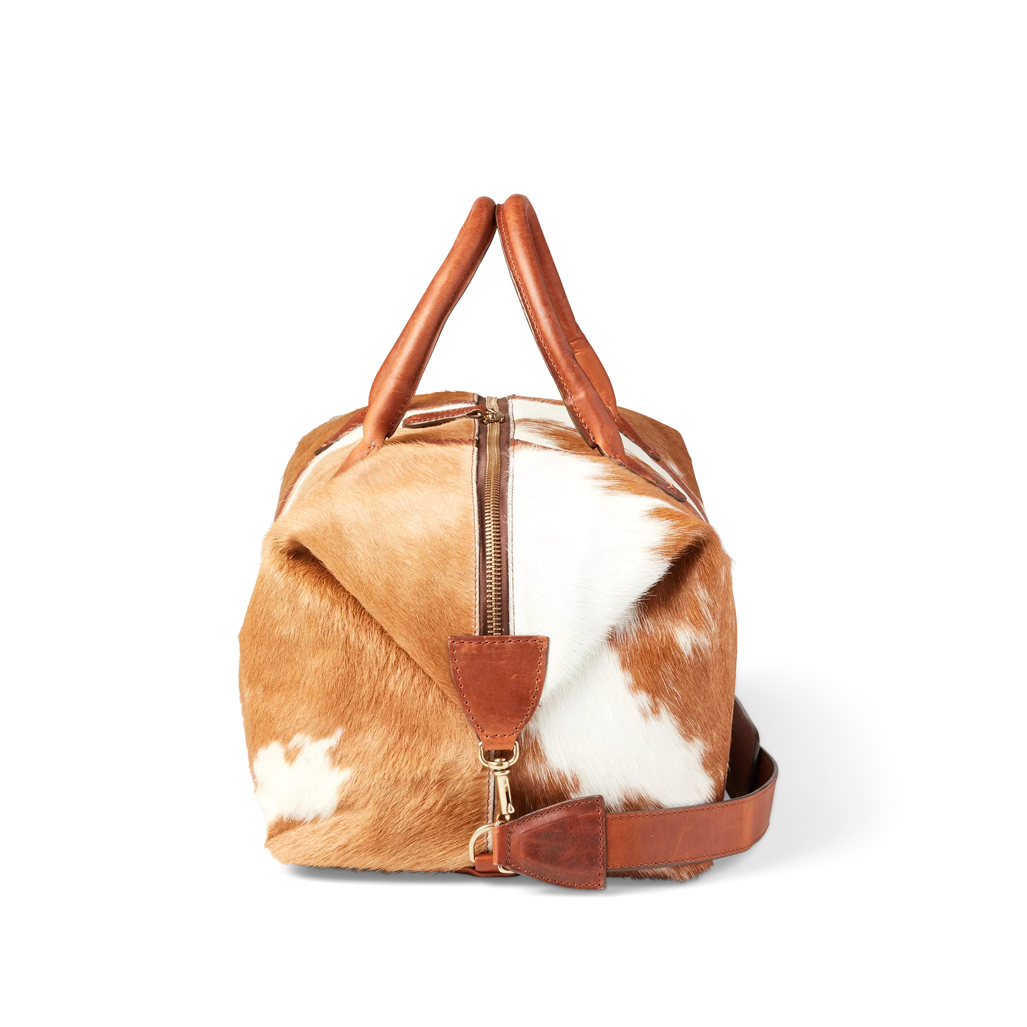 Hair-On Cowhide Duffle :: Brown