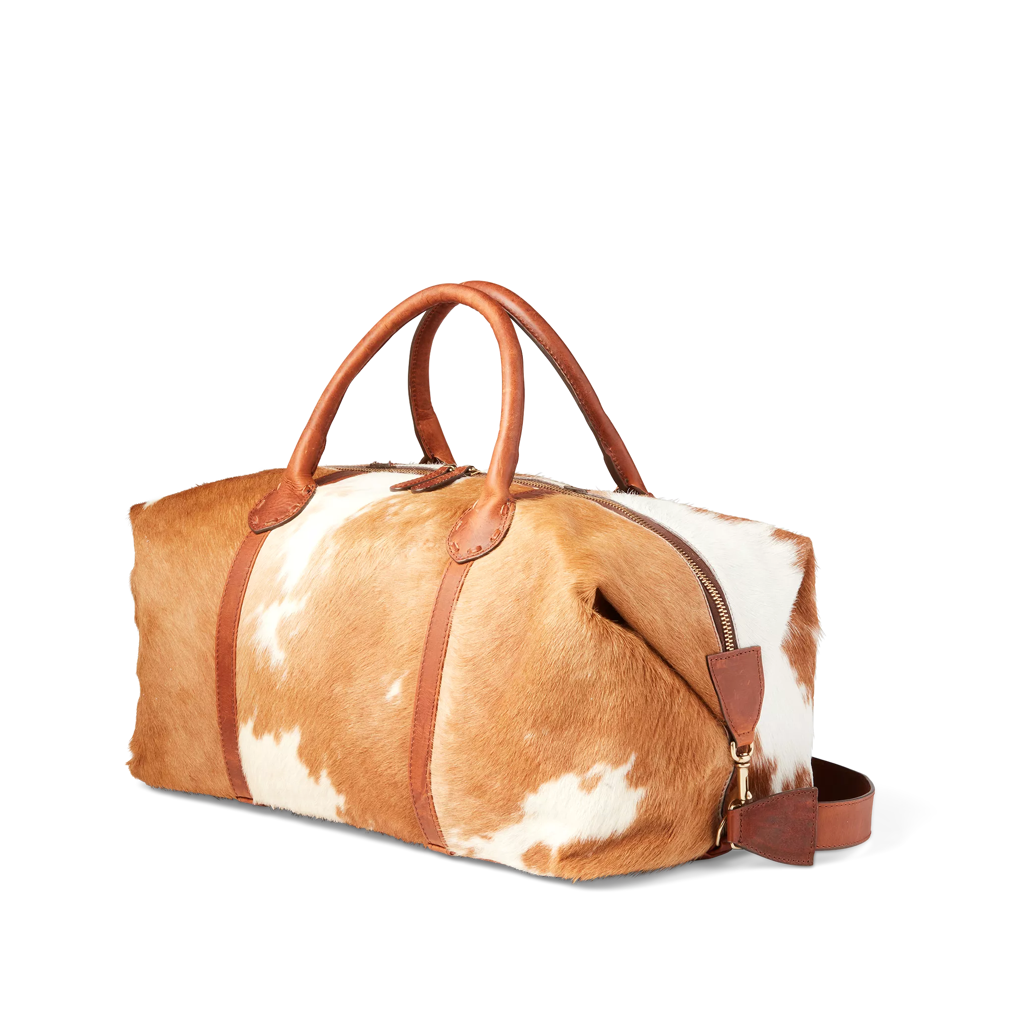 Hair-On Cowhide Duffle :: Brown