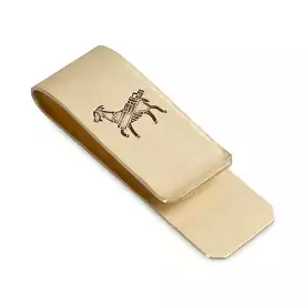 Hand Forged Seamus Goat Money Clip - Bronze