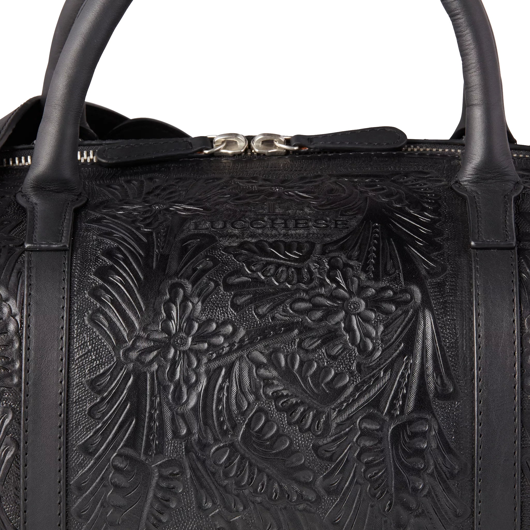 Hand-Tooled Duffle :: Black