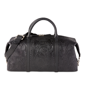 Hand-Tooled Duffle :: Black