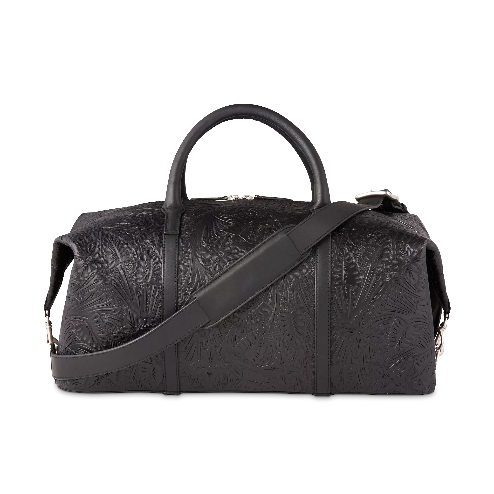 Hand-Tooled Duffle :: Black