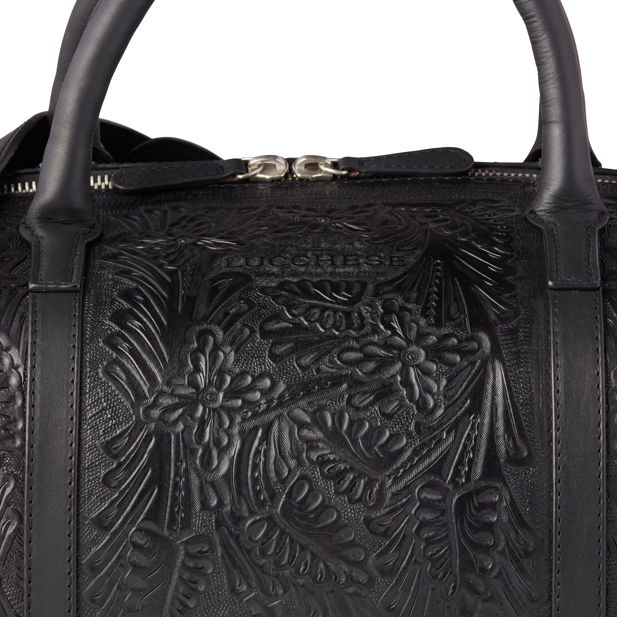 Hand-Tooled Duffle :: Black