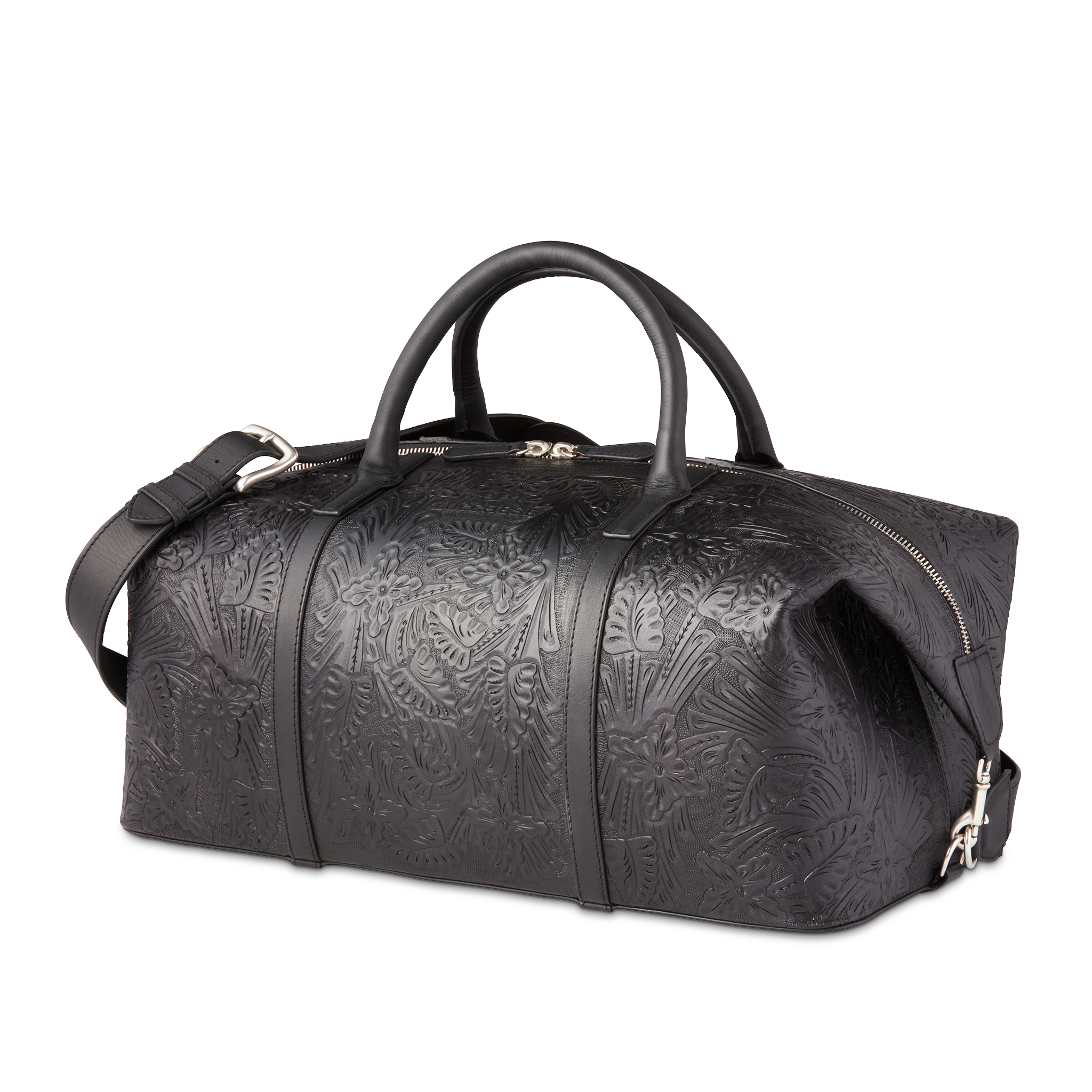 Hand-Tooled Duffle :: Black