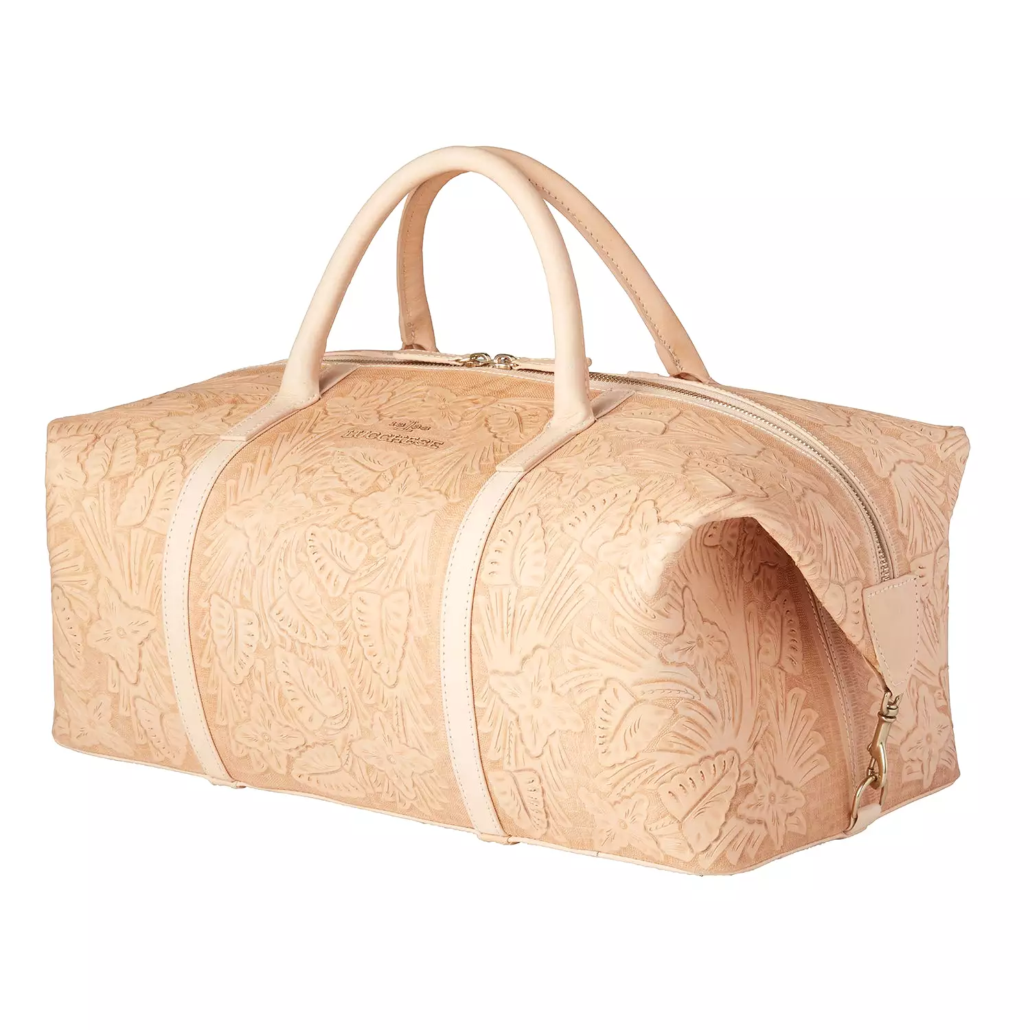 Hand-Tooled Duffle :: Natural