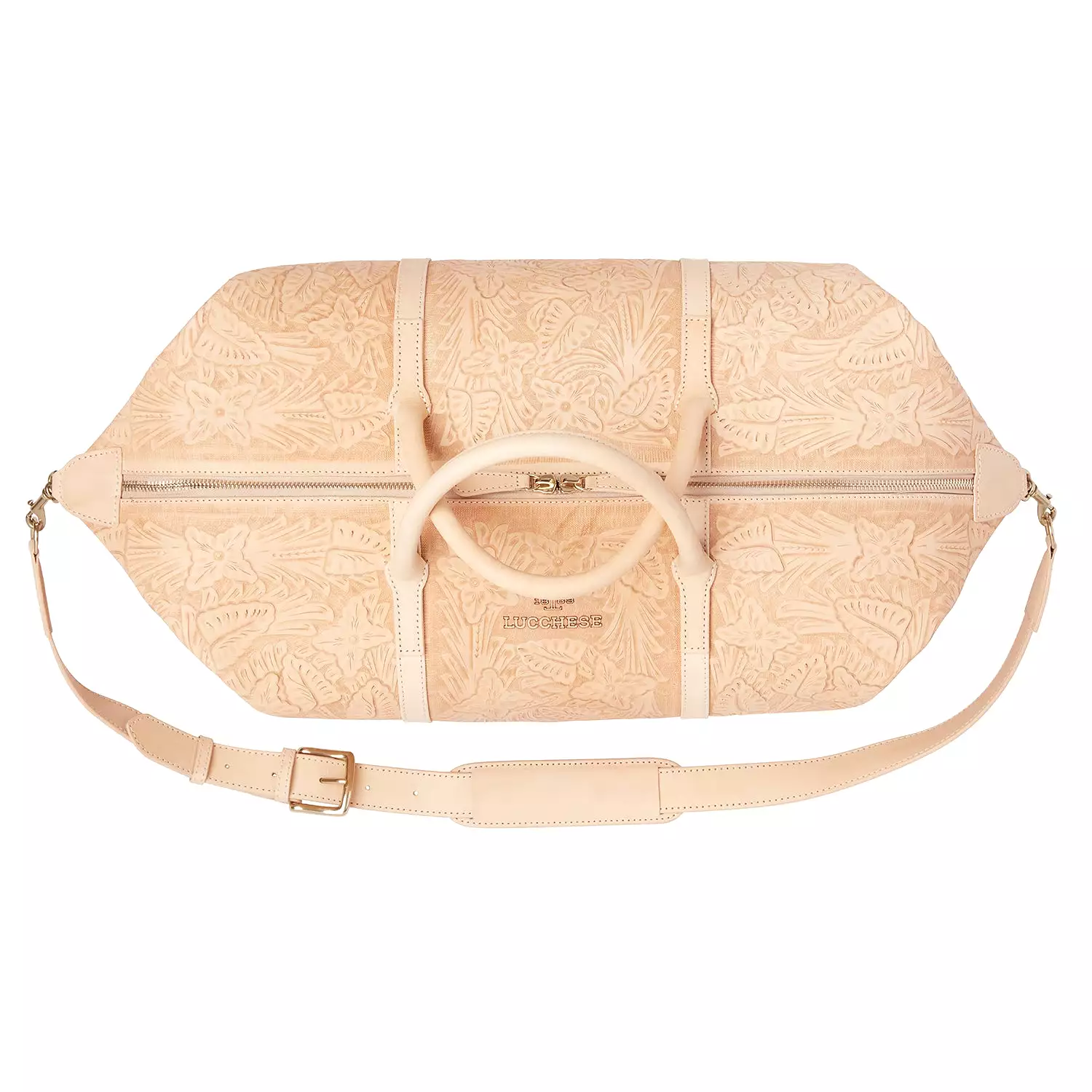 Hand-Tooled Duffle :: Natural