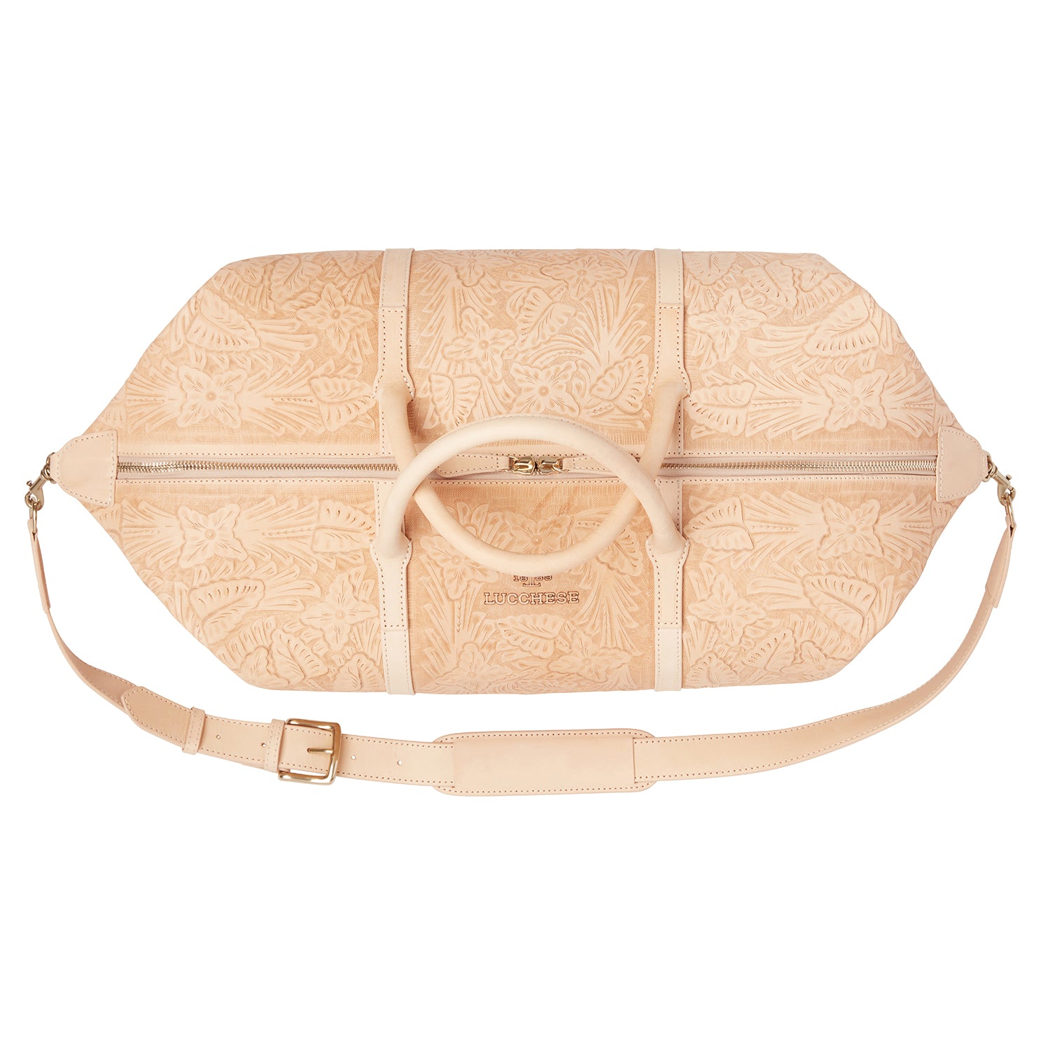 Hand-Tooled Duffle :: Natural