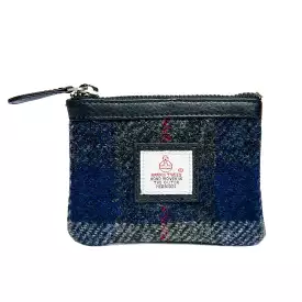 Harris Tweed Coin Purse - Blue Check