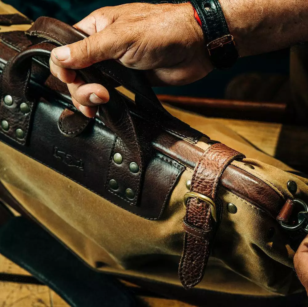 Heritage Waxed Canvas Lineman Duffle Bag