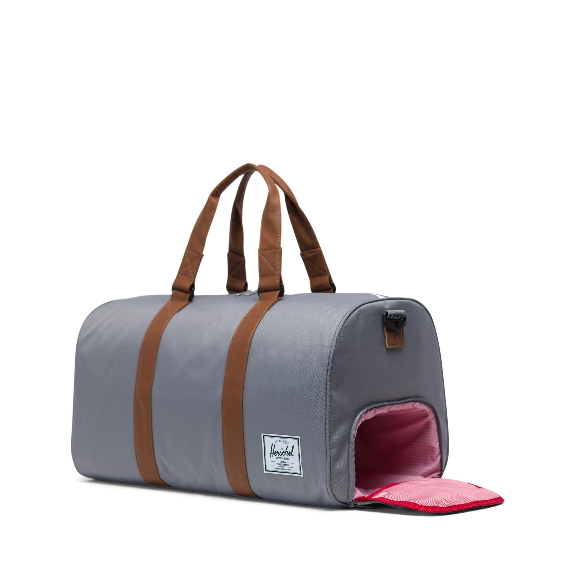 Herschel Novel Grey/Tan Synthetic Leather